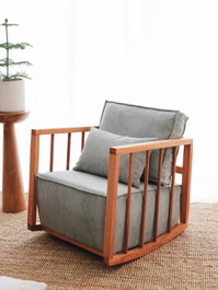 Atelier Del Sofa Silla Alada Sallanan - Azul